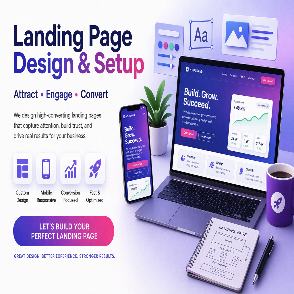 Landing Page Design & Setup