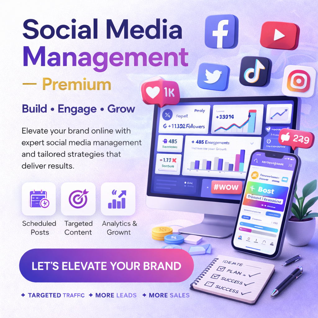 Social Media Management — Premium